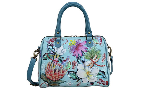 Anuschka Hand Painted Leather Satchel