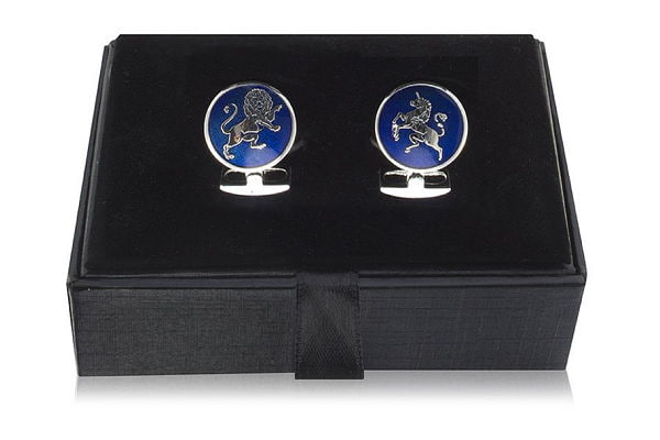 Silver plated luxury cufflinks from Buckingham Palace