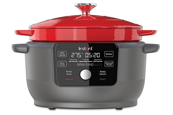 Instant Precision Dutch Oven, 5-in-1: Braise, Slow Cook, Sear/Sauté