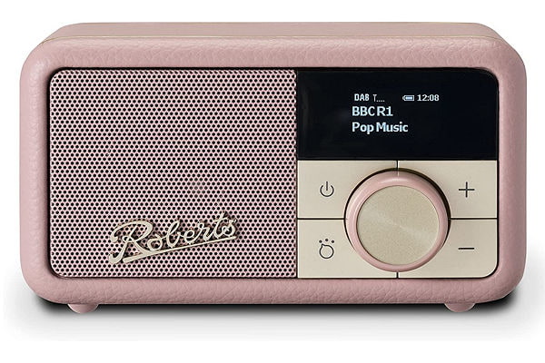 Roberts Revival Petite Compact DAB+/FM Portable Radio with Bluetooth - Dusky Pink