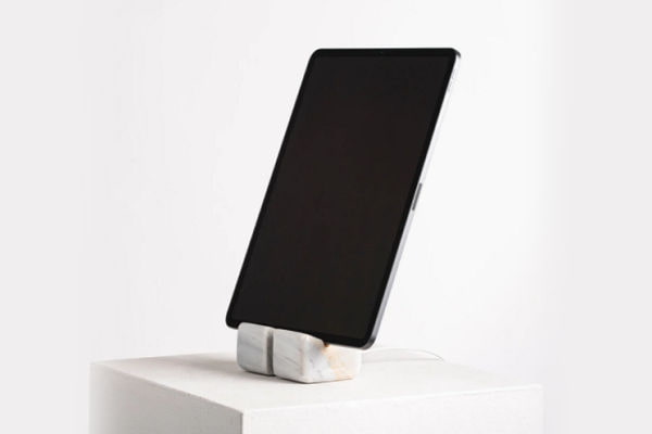 Buy designer White Marble Tablet Holder As  A Gift