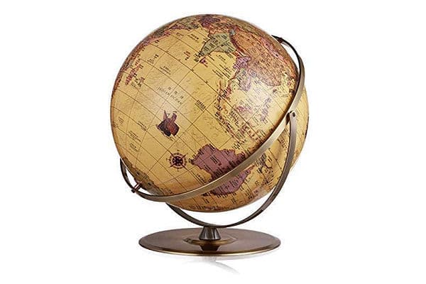 Antique look world globe